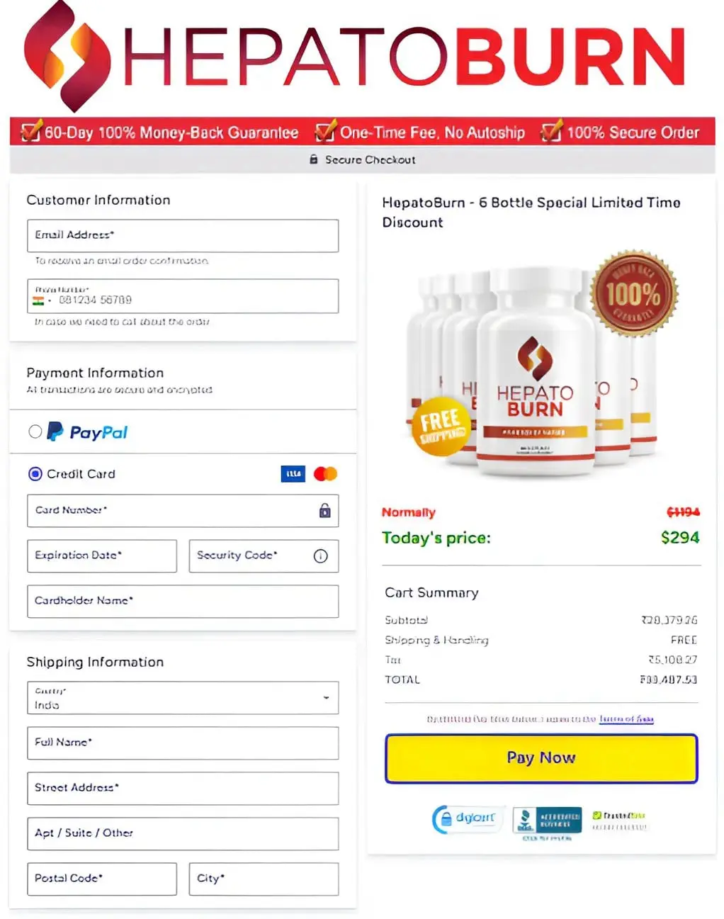 HepatoBurn ingredients